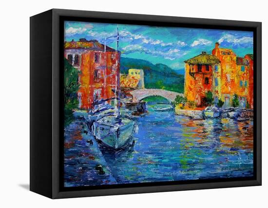 Art Painting of Port Grimaud in France-DenKuvaiev-Framed Premier Image Canvas