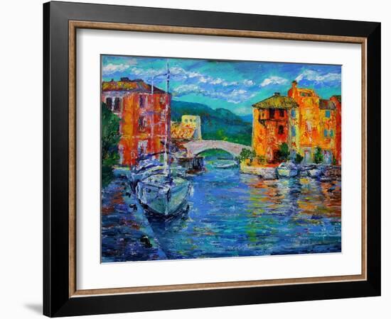 Art Painting of Port Grimaud in France-DenKuvaiev-Framed Photographic Print