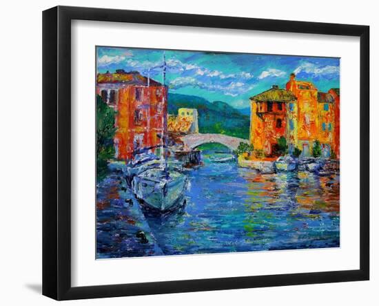 Art Painting of Port Grimaud in France-DenKuvaiev-Framed Photographic Print