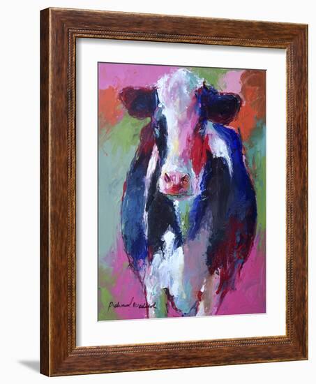 Art Pink Cow-Richard Wallich-Framed Giclee Print