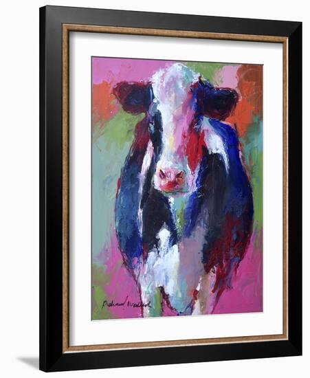 Art Pink Cow-Richard Wallich-Framed Giclee Print