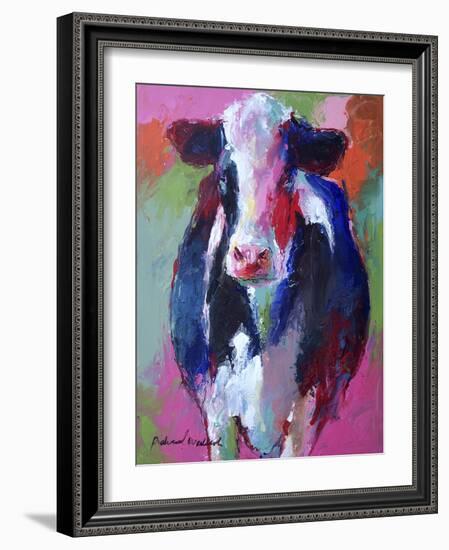 Art Pink Cow-Richard Wallich-Framed Giclee Print