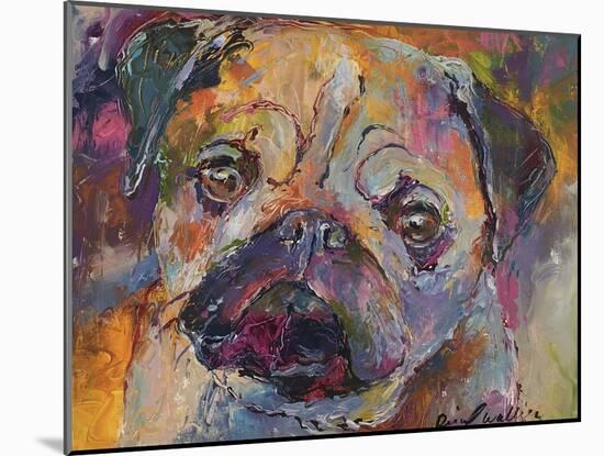 Art Pug-Richard Wallich-Mounted Giclee Print