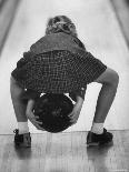 Child Bowling at a Local Bowling Alley-Art Rickerby-Photographic Print