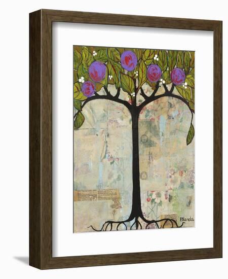 Art Tree Painting Original Modern Tree Past Vision-Blenda Tyvoll-Framed Art Print