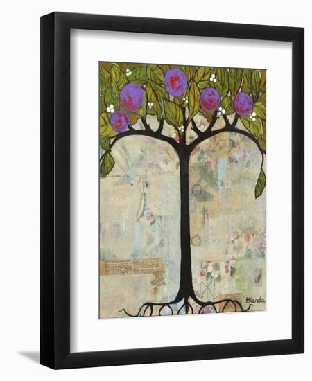 Art Tree Painting Original Modern Tree Past Vision-Blenda Tyvoll-Framed Art Print