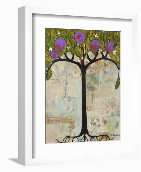 Art Tree Painting Original Modern Tree Past Vision-Blenda Tyvoll-Framed Art Print