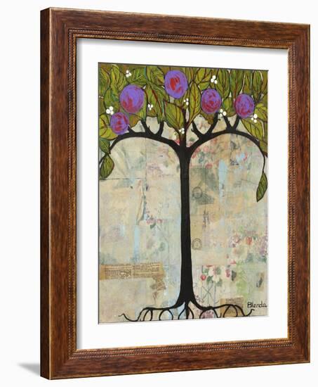 Art Tree Painting Original Modern Tree Past Vision-Blenda Tyvoll-Framed Art Print