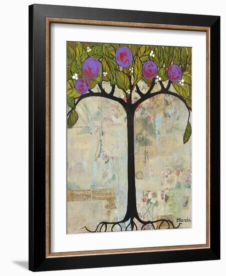 Art Tree Painting Original Modern Tree Past Vision-Blenda Tyvoll-Framed Art Print