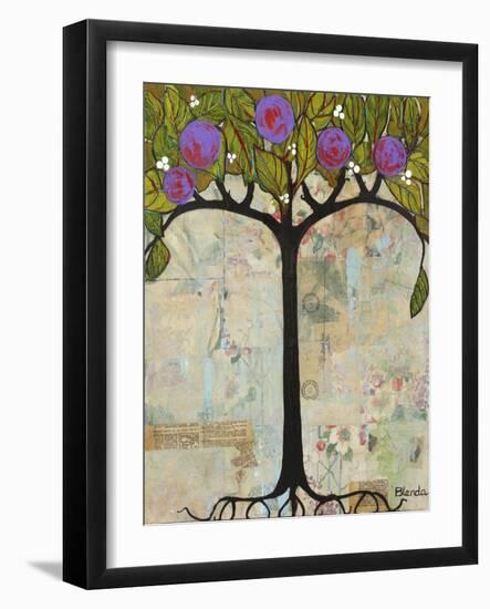 Art Tree Painting Original Modern Tree Past Vision-Blenda Tyvoll-Framed Art Print