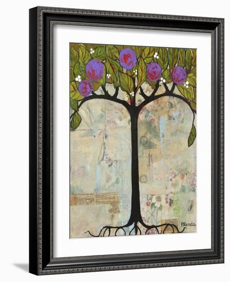 Art Tree Painting Original Modern Tree Past Vision-Blenda Tyvoll-Framed Art Print