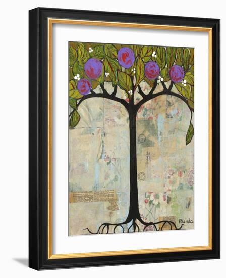 Art Tree Painting Original Modern Tree Past Vision-Blenda Tyvoll-Framed Art Print