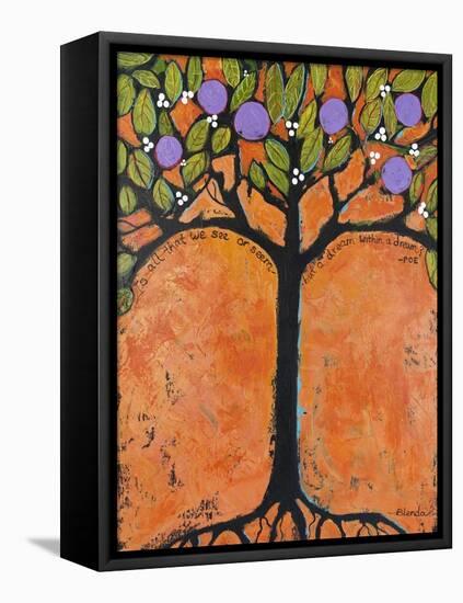 Art Tree Painting Tangerine Tango Tree-Blenda Tyvoll-Framed Stretched Canvas