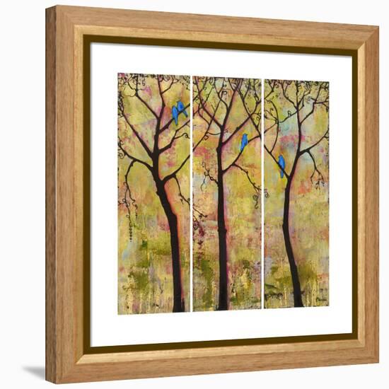 Art Tree Print Triptych-Blenda Tyvoll-Framed Stretched Canvas