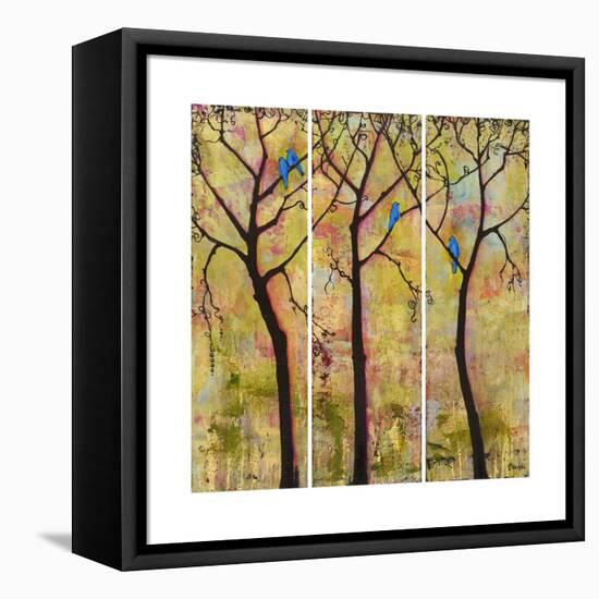 Art Tree Print Triptych-Blenda Tyvoll-Framed Stretched Canvas