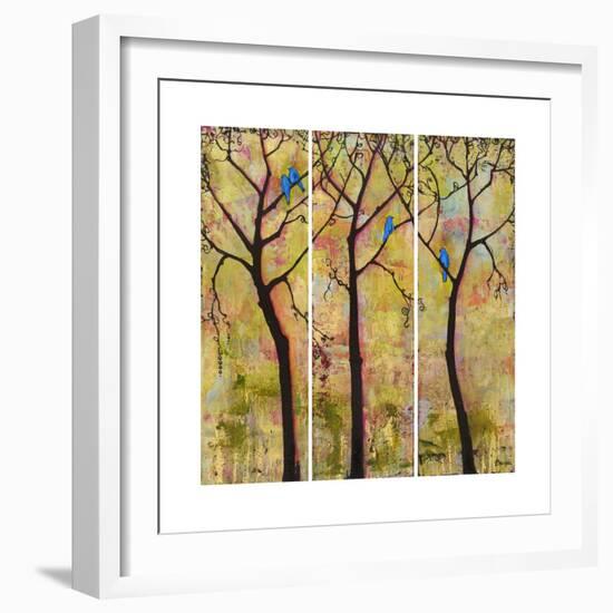 Art Tree Print Triptych-Blenda Tyvoll-Framed Premium Giclee Print