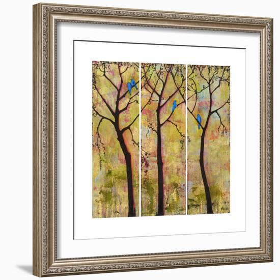 Art Tree Print Triptych-Blenda Tyvoll-Framed Art Print