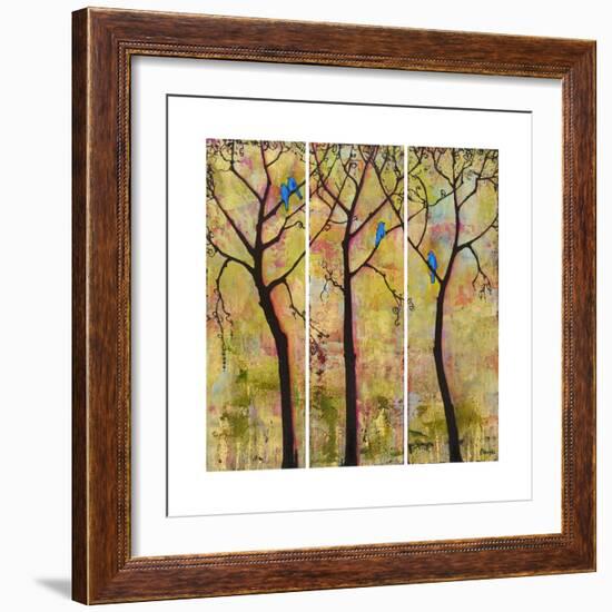 Art Tree Print Triptych-Blenda Tyvoll-Framed Art Print