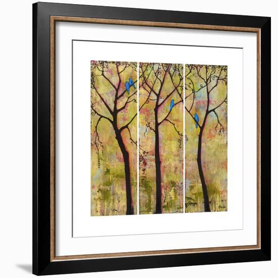 Art Tree Print Triptych-Blenda Tyvoll-Framed Art Print