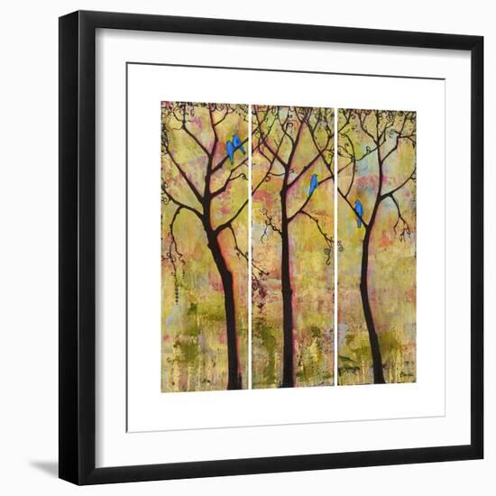 Art Tree Print Triptych-Blenda Tyvoll-Framed Art Print