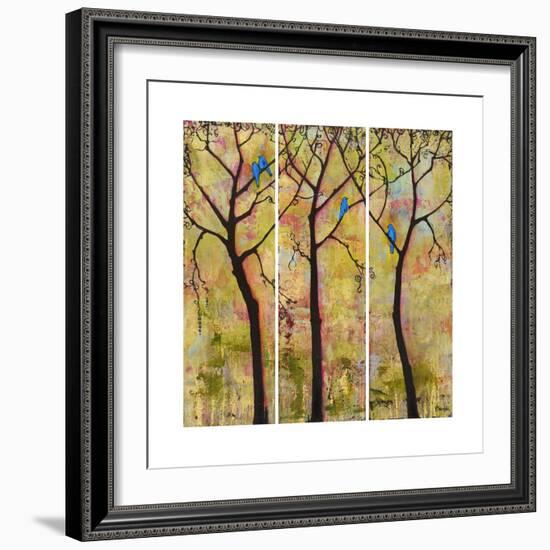 Art Tree Print Triptych-Blenda Tyvoll-Framed Art Print