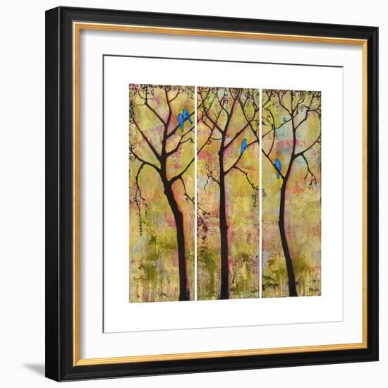 Art Tree Print Triptych-Blenda Tyvoll-Framed Art Print