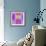 Art Vintage Geometric Ornamental Pattern, Blur Background in Lilac and Pink Colors-Irina QQQ-Framed Art Print displayed on a wall