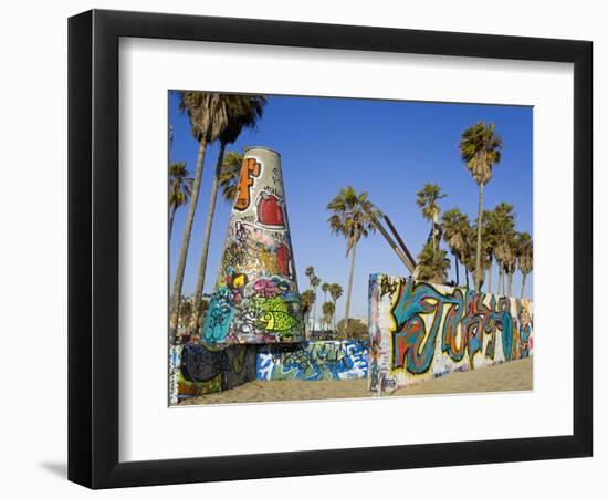 Art Walls, Legal Graffiti, on Venice Beach, Los Angeles, California, USA-Richard Cummins-Framed Photographic Print