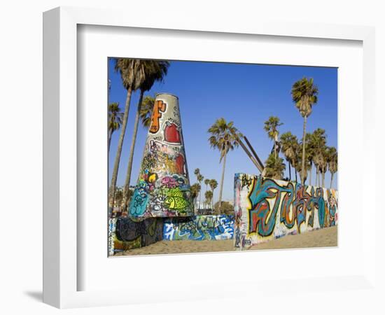 Art Walls, Legal Graffiti, on Venice Beach, Los Angeles, California, USA-Richard Cummins-Framed Photographic Print