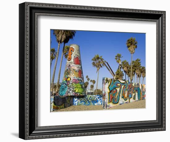 Art Walls, Legal Graffiti, on Venice Beach, Los Angeles, California, USA-Richard Cummins-Framed Photographic Print
