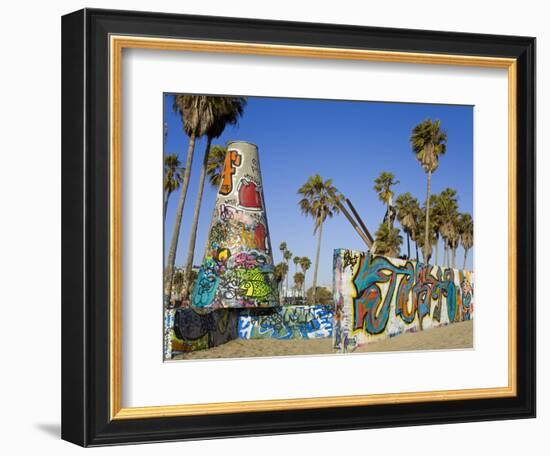 Art Walls, Legal Graffiti, on Venice Beach, Los Angeles, California, USA-Richard Cummins-Framed Photographic Print