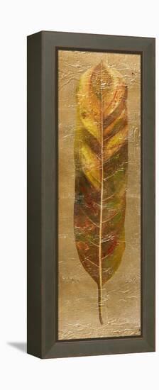 Arte Verde on Gold II-Patricia Pinto-Framed Stretched Canvas