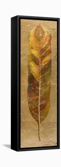 Arte Verde on Gold II-Patricia Pinto-Framed Stretched Canvas