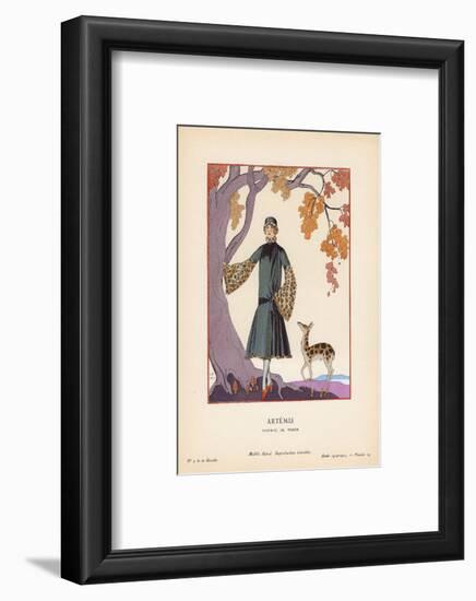 Artemis-Georges Barbier-Framed Art Print