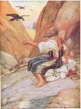 Elijah Fed by the Ravens-Arthur A. Dixon-Giclee Print