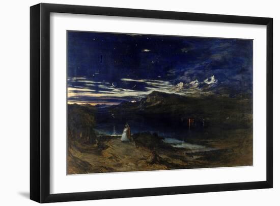 Arthur and Aegle in the Happy Valley, 1849-John Martin-Framed Giclee Print