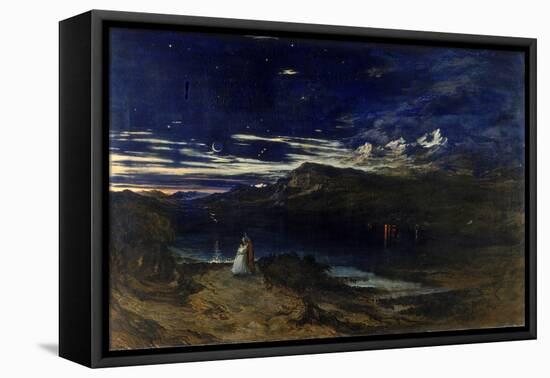 Arthur and Aegle in the Happy Valley, 1849-John Martin-Framed Premier Image Canvas