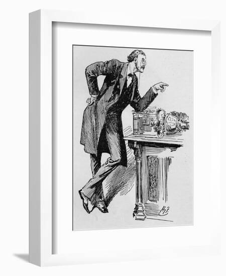 Arthur Balfour speaking in the House of Commons, 1890s (1906)-Unknown-Framed Giclee Print