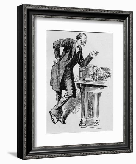 Arthur Balfour speaking in the House of Commons, 1890s (1906)-Unknown-Framed Giclee Print