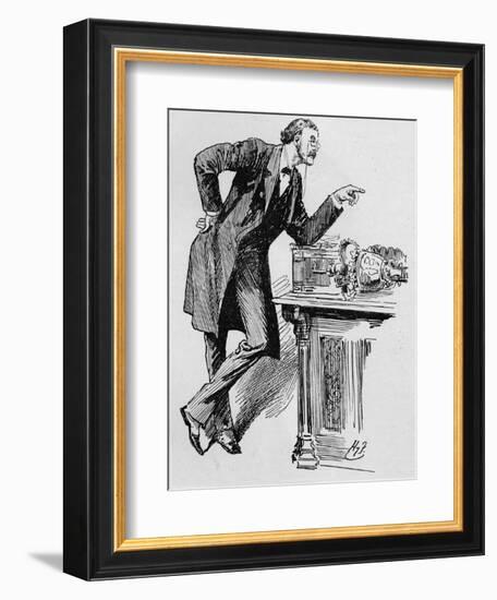 Arthur Balfour speaking in the House of Commons, 1890s (1906)-Unknown-Framed Giclee Print