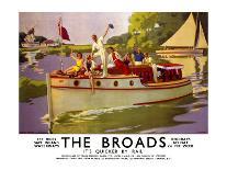 The Broads, LNER/LMS, 1937-Arthur C Michael-Framed Giclee Print