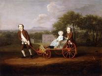 Edward Gordon, His Sister Mrs Miles, and Her Husband in their Garden at Bromley, 1756 (Oil on Canva-Arthur Devis-Giclee Print
