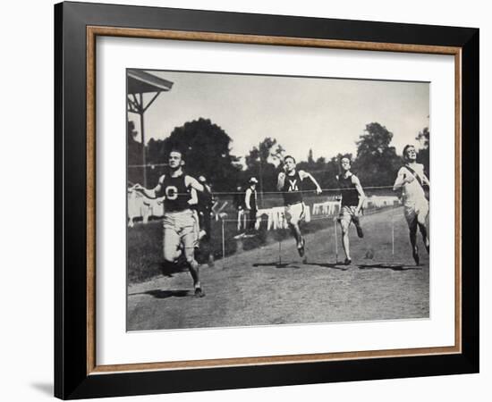 Arthur Duffey, American athlete, running a race, 1902-Edwin Levick-Framed Photographic Print