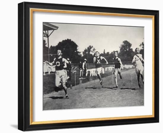 Arthur Duffey, American athlete, running a race, 1902-Edwin Levick-Framed Photographic Print