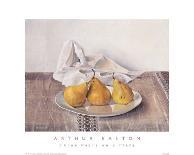 Dried Narcissi with Two Pears-Arthur Easton-Art Print