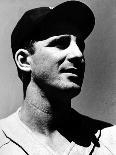Detroit Baseball Player Hank Greenberg Seated, Holding Bats-Arthur Griffin-Premium Photographic Print