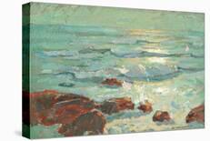 Sloop Inn, St Ives, by Moonlight-Arthur Hayward-Stretched Canvas