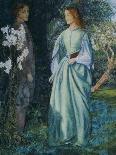 Sir Galahad - the Quest of the Holy Grail, 1870-Arthur Hughes-Framed Giclee Print