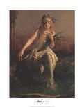 Ophelia (detail)-Arthur Hughes-Framed Art Print