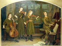 The Home Quartett, 1882 (Mrs.Vernon Lushington and her daughters)-Arthur Hughes-Giclee Print